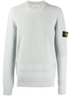 Stone Island Embroidered Logo Patch Jumper - Grey