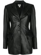 Hermès Vintage Fitted Longsleeved Jacket - Black