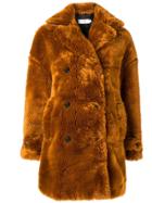 Closed Faux Fur Coat - Brown