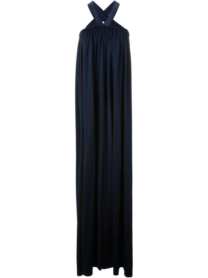 Maison Rabih Kayrouz Halter Neck Gathered Long Dress
