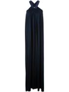 Maison Rabih Kayrouz Halter Neck Gathered Long Dress