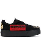 Kenzo Patch Embroidered Sneakers - Black