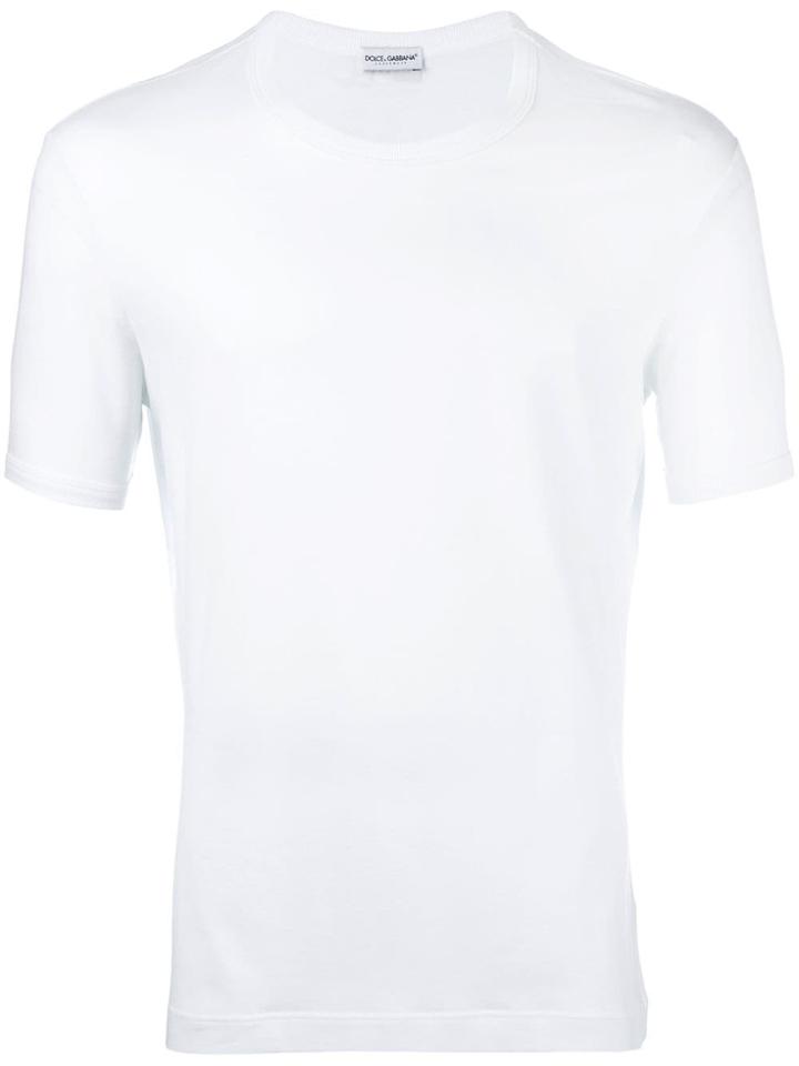 Dolce & Gabbana Underwear Plain T-shirt - White