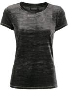 Emporio Armani Ribbed Effect T-shirt - Grey