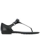 Tod's Toe-post Sandals - Black