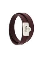 Salvatore Ferragamo Double-strap Bracelet, Men's, Brown