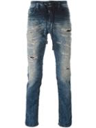 Diesel Thavar Sp-ne 0674v Skinny Jeans, Men's, Size: 34, Blue, Cotton/polyester/spandex/elastane