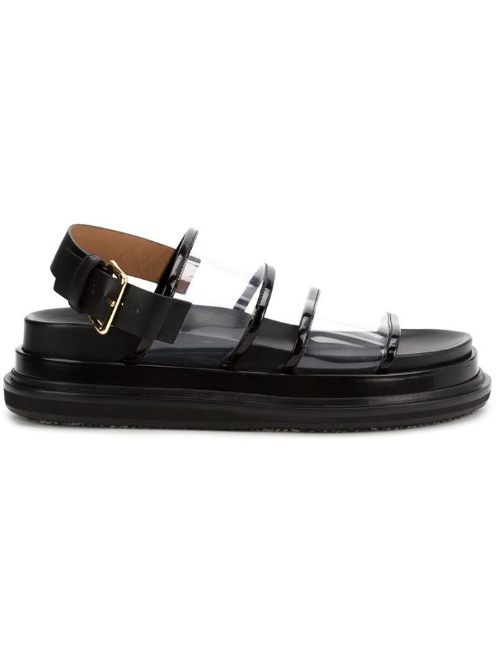 Marni 'fussbett' Transparent Sandals