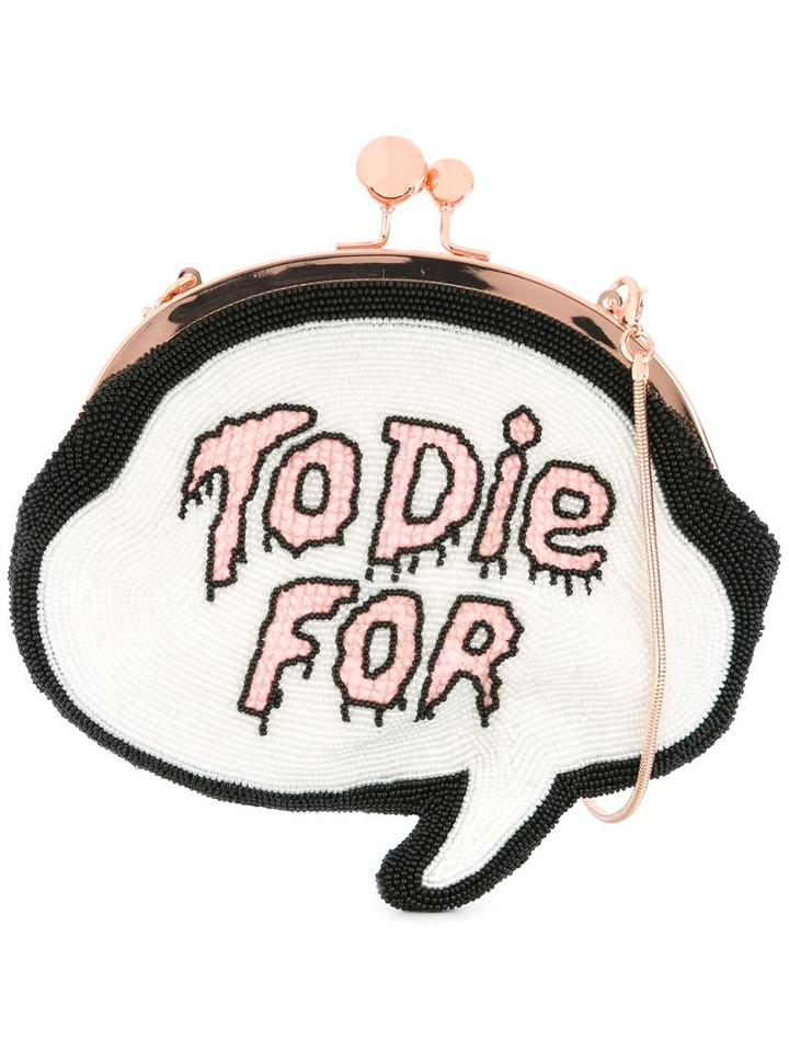 Sophia Webster 'to Die For' Crossbody Bag, Women's, White, Plastic/glass/cotton