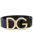 Dolce & Gabbana Dg Buckled Belt - Black