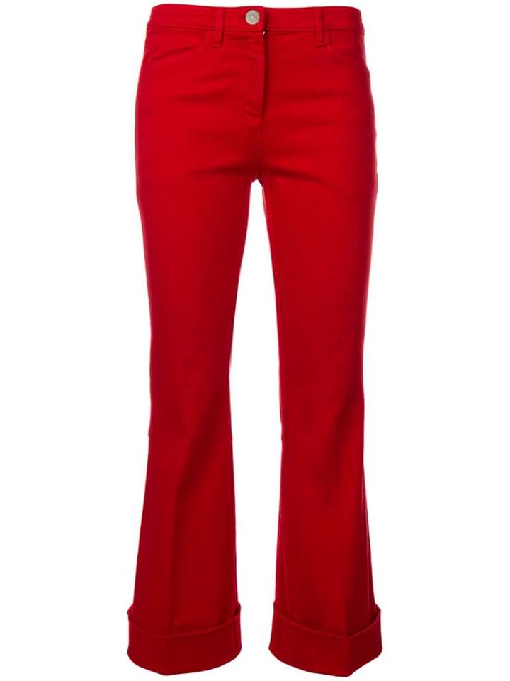 Nº21 Bootcut Trousers - Red