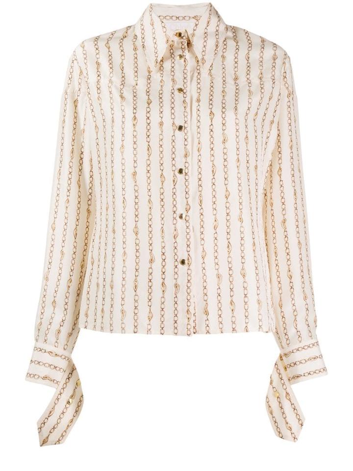 Chloé Chain Print Shirt - Neutrals