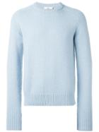 Ami Alexandre Mattiussi Crew Neck Jumper, Men's, Size: Small, Blue, Alpaca/wool/polyamide