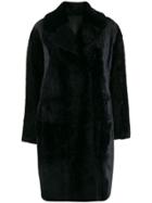 Drome Reversible Double-breasted Coat - Black