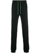 Versace Collection Contrast Drawstring Track Pants - Black