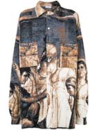 Ih Nom Uh Nit Printed Shirt - Blue
