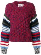 Sonia Rykiel Chunky Knit Jumper - Red