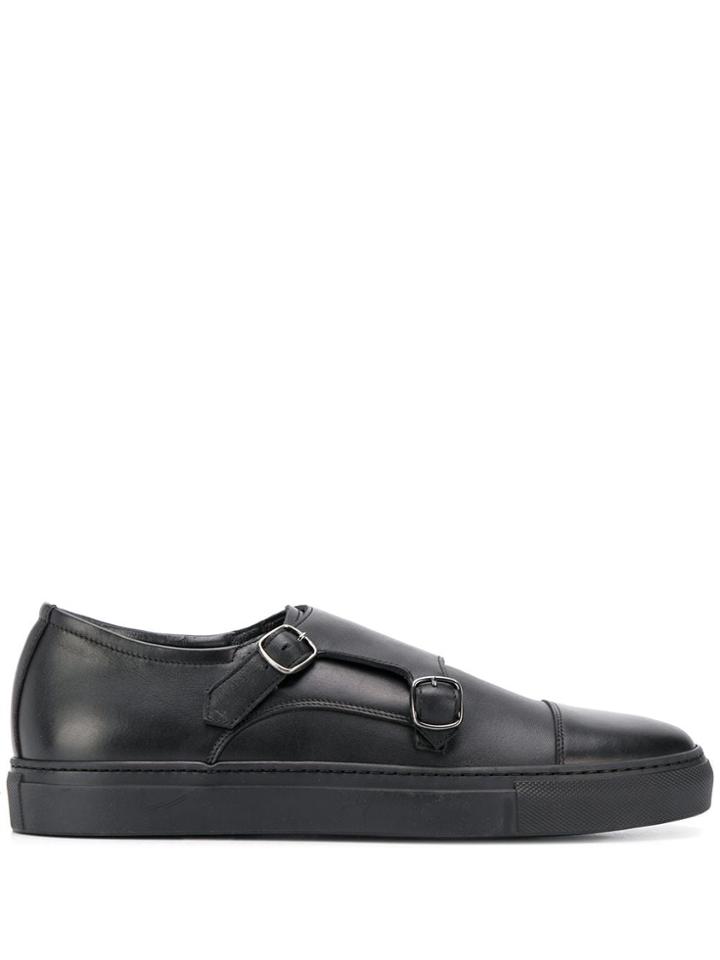 Scarosso Monk Strap Sneakers - Black