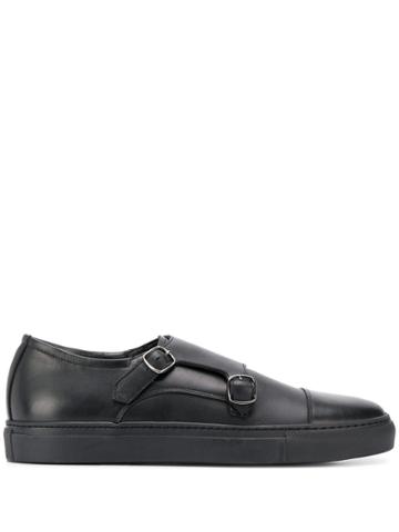 Scarosso Monk Strap Sneakers - Black