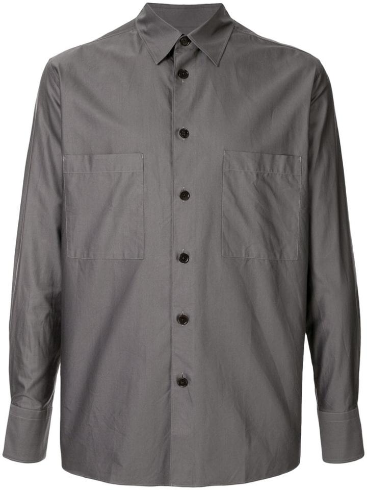 The Row Gerald Chest Pocket Shirt - Grey
