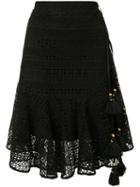Figue Mariana Skirt, Women's, Size: 2, Black, Silk/cotton