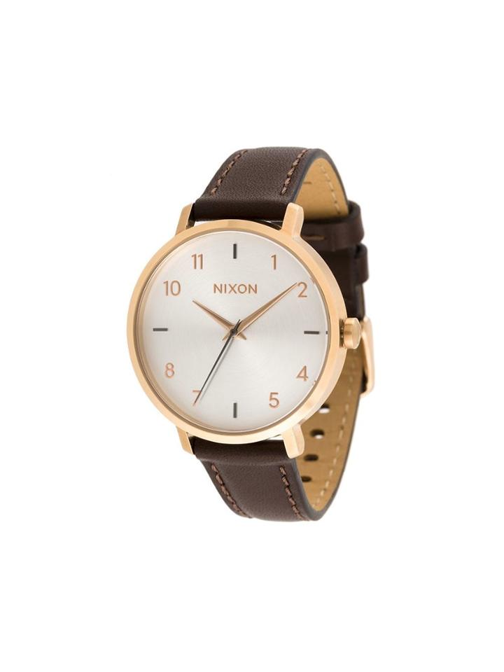 Nixon Arrow Leather Watch - Brown