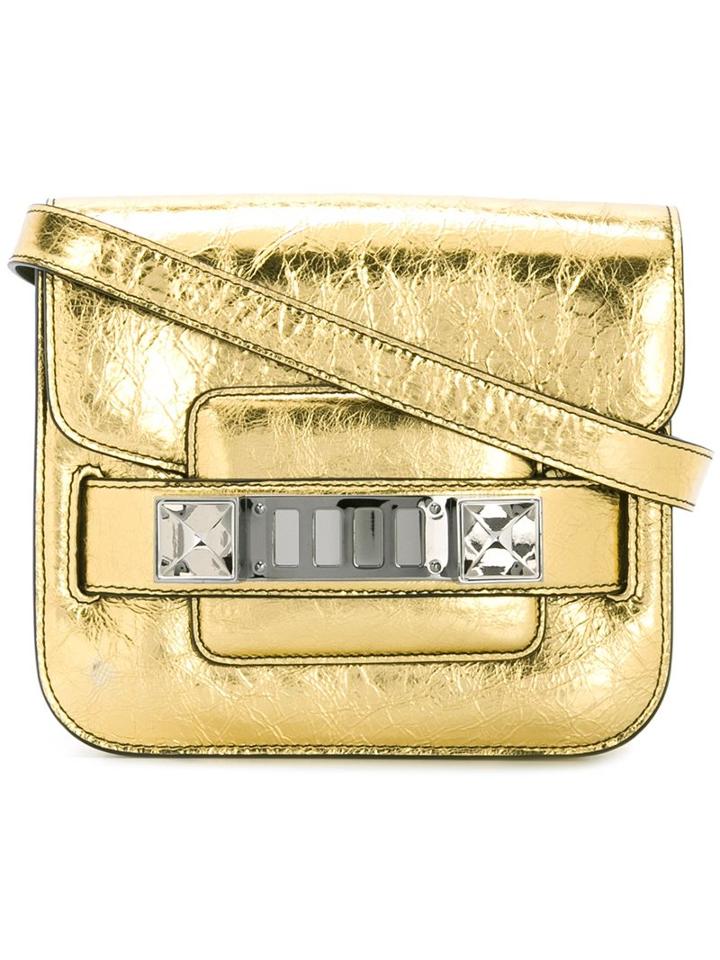 Proenza Schouler - Tiny 'ps11' Shoulder Bag - Women - Calf Leather - One Size, Grey, Calf Leather