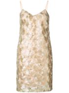 Trina Turk - Short Embroidered Dress - Women - Polyester/spandex/elastane - 8, Grey, Polyester/spandex/elastane