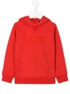 Boss Kids - Embroidered Logo Hoodie - Kids - Cotton/polyester - 5 Yrs, Red