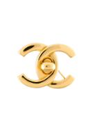Chanel Vintage Turn-lock Logo Brooch