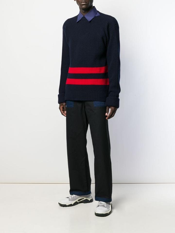 Marni Ribbed Striped Jumper - Blue