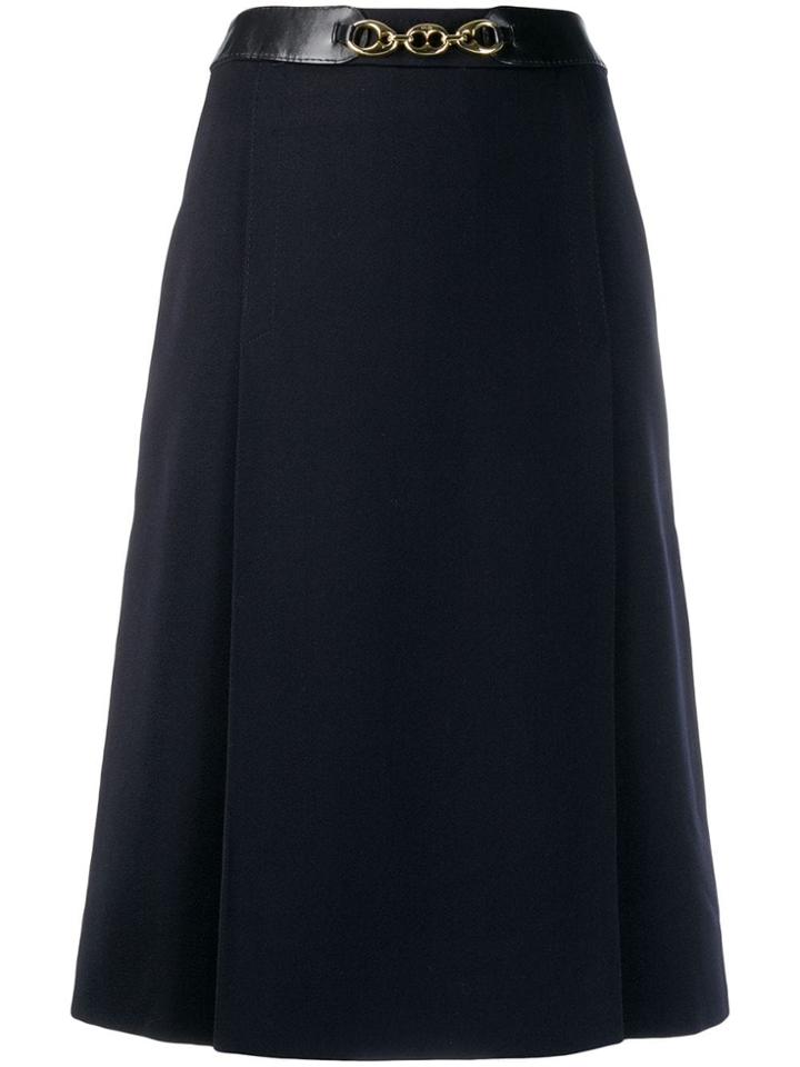 Céline Pre-owned Chain Detail Skirt - Blue