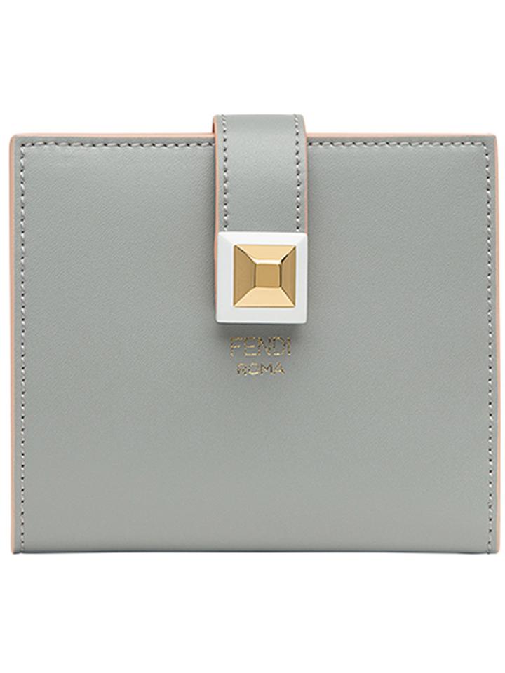 Fendi Press Stud Wallet - Blue