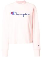 Champion Logo Print Sweatshirt - Pink & Purple