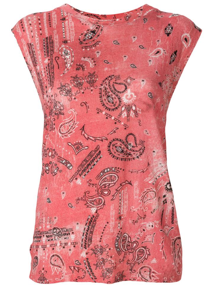 Iro Paisley Print T-shirt - Red