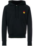 Ami Alexandre Mattiussi Hoodie With Smiley Patch - Black
