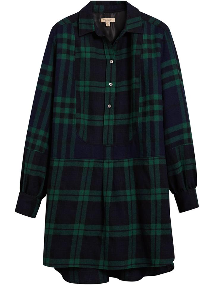 Burberry Check Tunic Dress - Blue