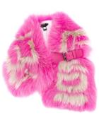 Fendi Contrasting Collar With Logo - Pink