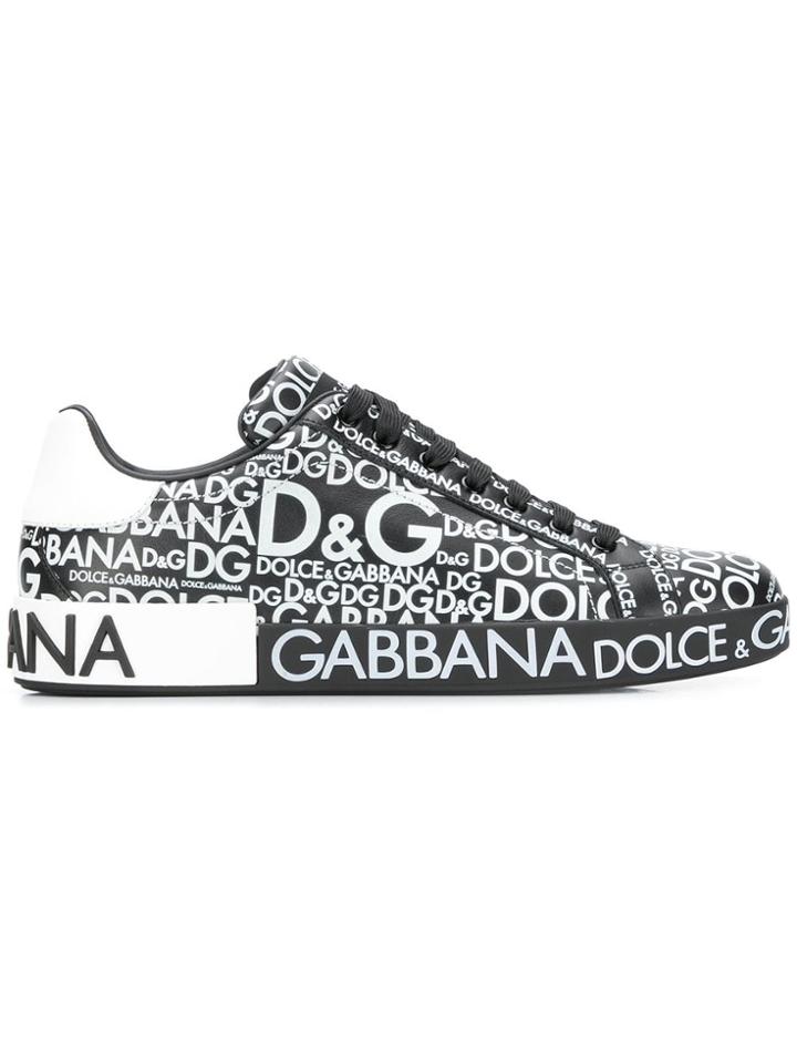 Dolce & Gabbana Logo Mania Sneakers - Black