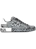 Dolce & Gabbana Logo Mania Sneakers - Black