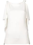 Chloé Drape Vest Top - White