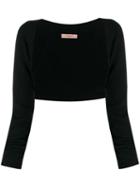 Twin-set Knitted Logo Charm Bolero - Black