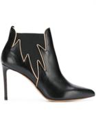 Francesco Russo Flame Bootie - Black