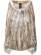 Giorgio Brato Fringed Vest - Metallic