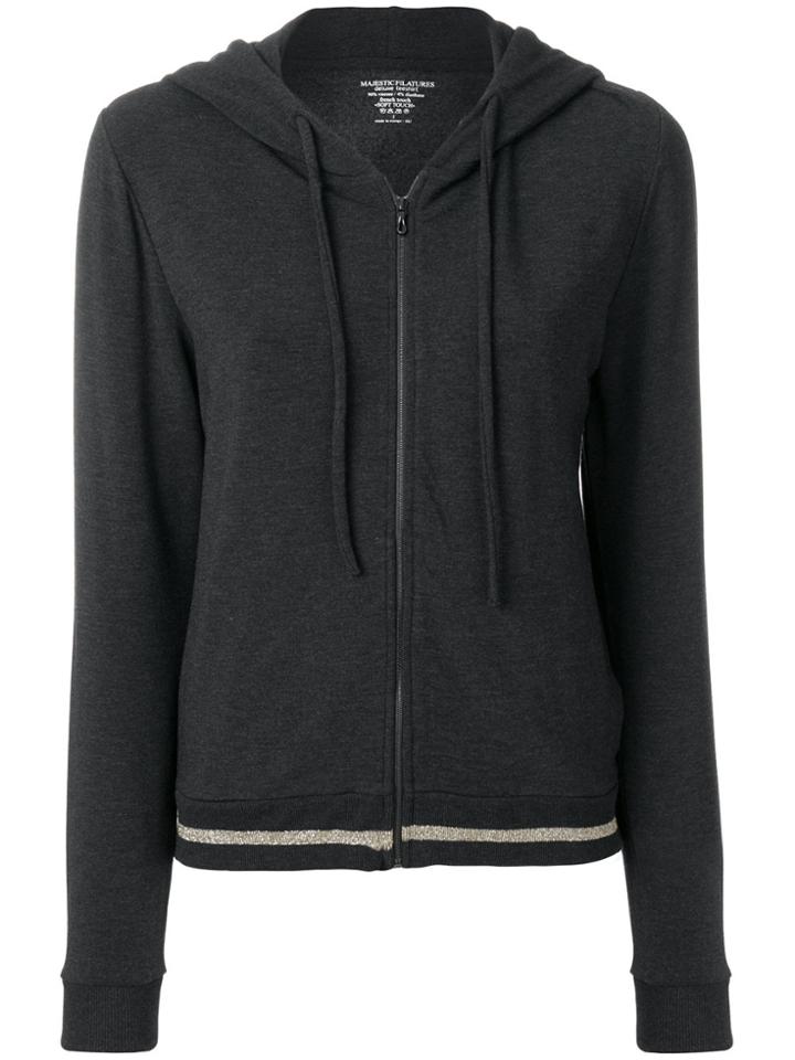 Majestic Filatures Hooded Zip Jacket - Grey