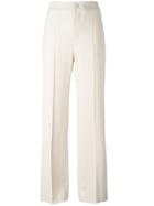Lanvin Tailored Palazzo Pants, Women's, Size: 36, Nude/neutrals, Viscose/spandex/elastane