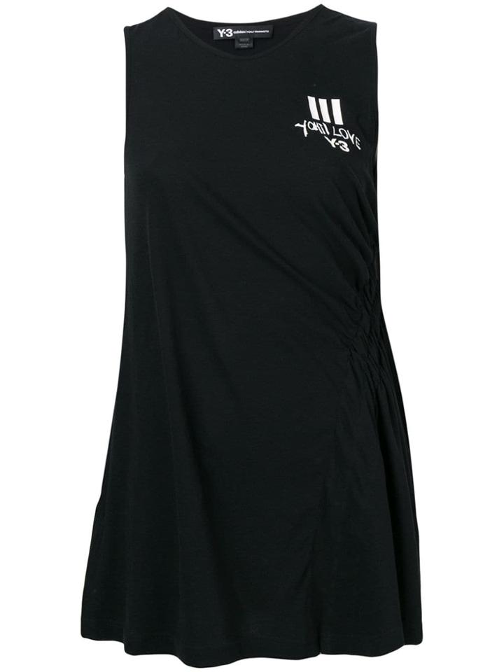 Y-3 Long Logo Tank Top - Black