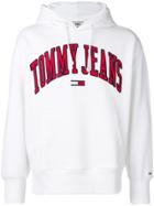 Tommy Jeans Logo Hooded Sweatshirt - White