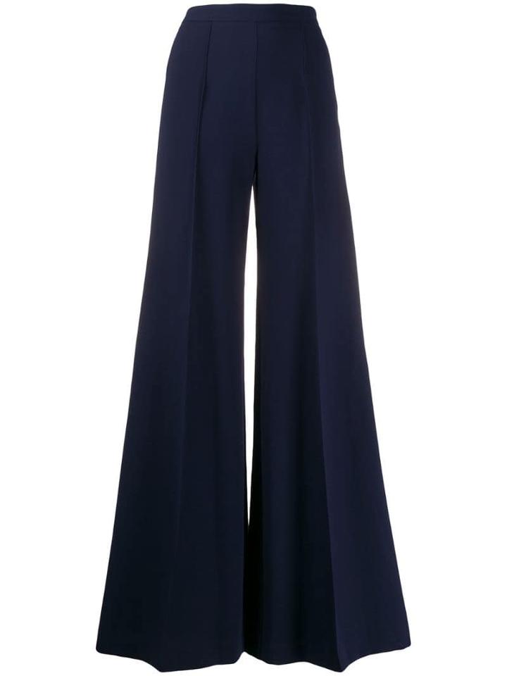 Elisabetta Franchi Pleated Palazzo Pants - Blue
