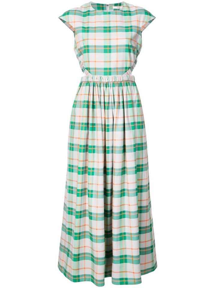 Tibi Hani Long Dress - Green